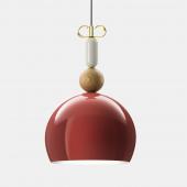 minimalista szines piros fuggesztek lampa vilagitas ebedlo nappali konyha fa fem fekete modern minimal formavivendi lampak asztal fole fenyes il fanale.jpg